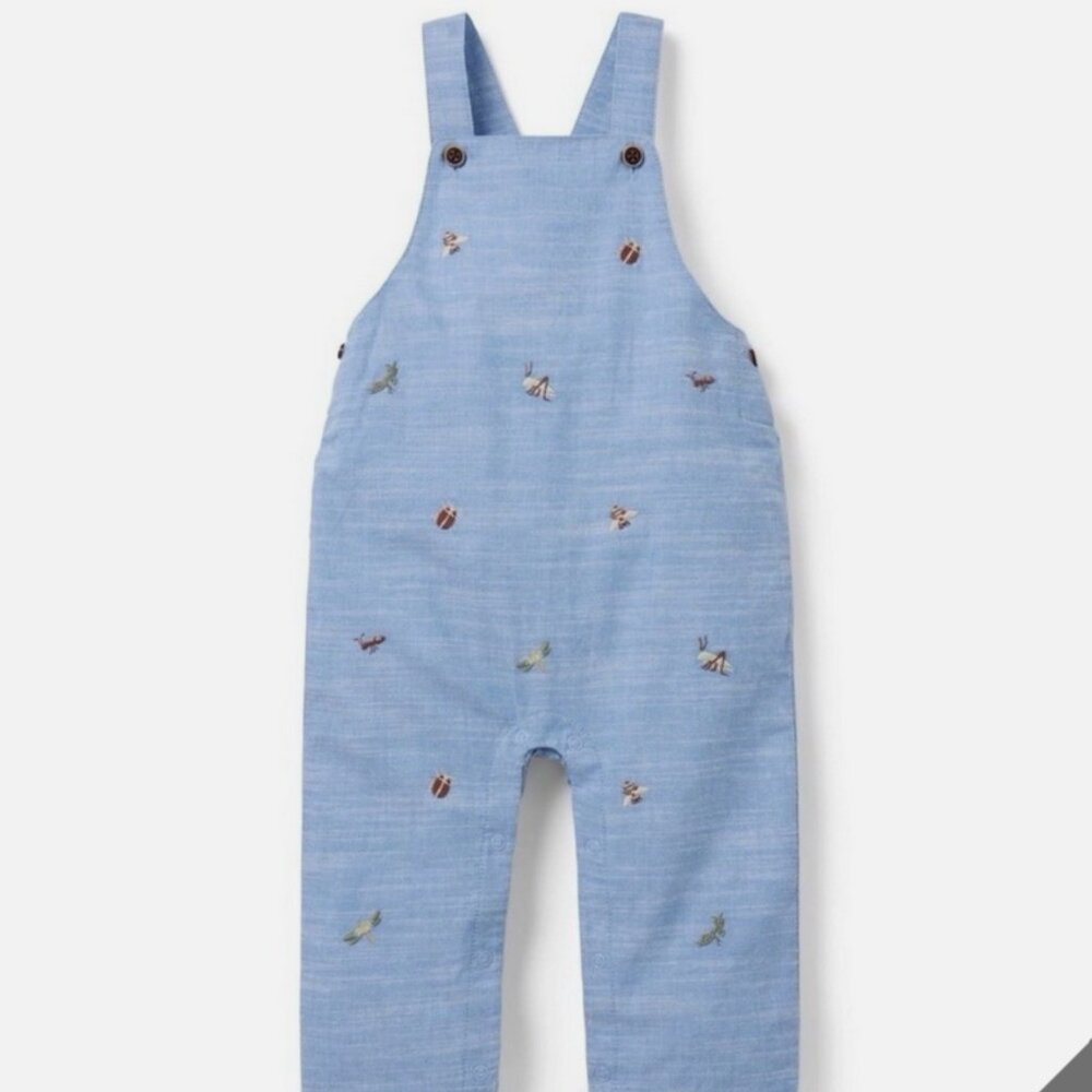 Janie and Jack Embroidered Overalls